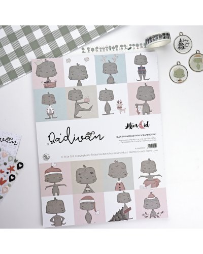 Alúa Cid - Bloc papiers 23x30cm - Illustrations - Dadivan