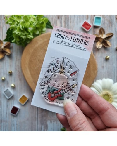 Chou & Flowers - Tampon clear A8 - Doudou punk - It's always tea time