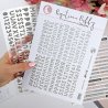 Autocollants Alphabet puffy Rita's Diary - Vert | RitaRita
