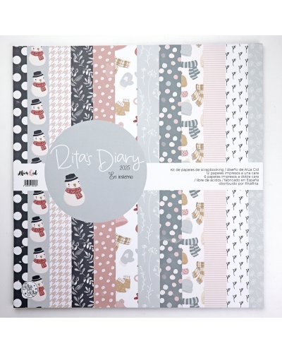 Kit Papiers 30x30 - Hiver 2025 - Rita's Diary | RitaRita