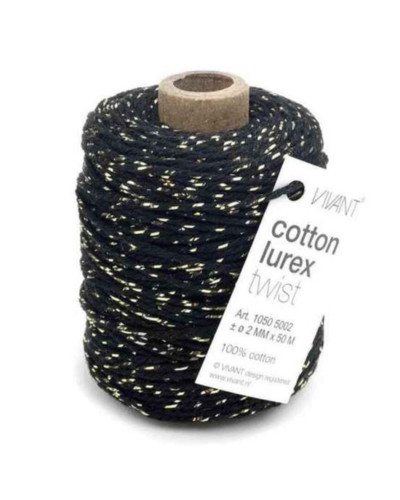 Cotton Lurex - Black