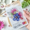 Tampon clear A7 - Crayon fleuri - Vibrations | Chou & Flowers