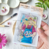 Tampon clear A7 - Fille artiste - Vibrations | Chou & Flowers