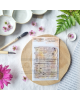 Chou & Flowers - Tampon clear - Fond colours - Vibrations