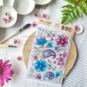 Tampon clear A6 - Imprimé Sari - Vibrations | Chou & Flowers