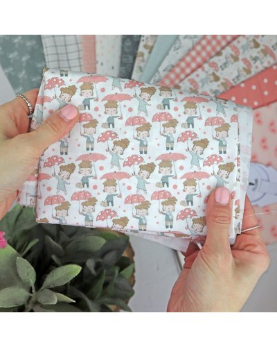 Coupon de tissu - Mars - Parapluie - Rita vuelve a casa | Alúa Cid