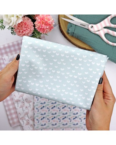 RitaRita - Coupon de tissu - Coeurs - Ohana a la playa