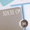 Carton gris 3mm - 30x30 | RitaRita