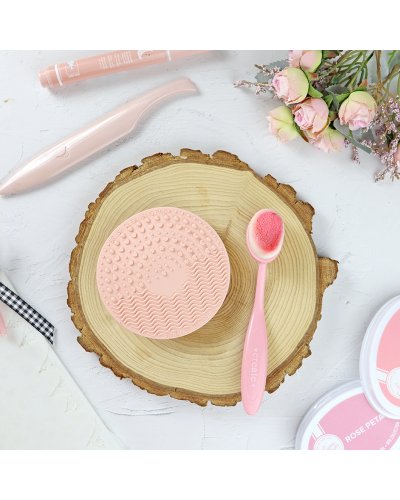 Nettoyeur pinceaux et brosses - Rose