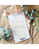 Chou & Flowers - Pochoir A6 - Citron - Rêve Azur