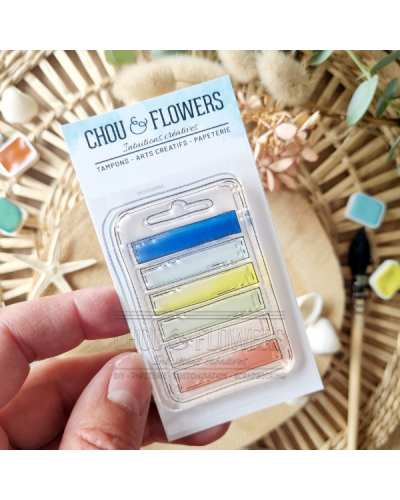 Tampon clear A8 - Étiquette - Rêve Azur | Chou & Flowers