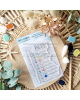 Chou & Flowers - Tampon clear - Bleu comme - Rêve Azur
