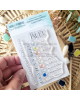 Chou & Flowers - Tampon clear - Bleu comme - Rêve Azur