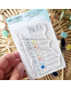 Chou & Flowers - Tampon clear - Bleu comme - Rêve Azur