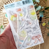Tampon clear A6 - Les glaces - Rêve Azur | Chou & Flowers