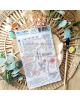Chou & Flowers - Tampon clear - Courriers fleuris - Rêve Azur