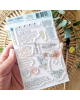 Chou & Flowers - Tampon clear - Courriers fleuris - Rêve Azur