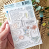 Tampon clear A6 - Courriers fleuris - Rêve Azur | Chou & Flowers