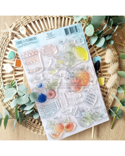 Chou & Flowers - Tampon clear - Tutti frutti - Rêve Azur