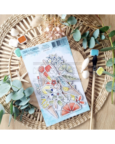 Chou & Flowers - Die-cuts - C'est l'été - Rêve Azur