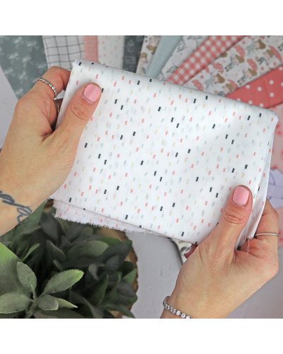 Coupon de tissu - Juin - Confettis - Rita vuelve a casa | Alúa Cid