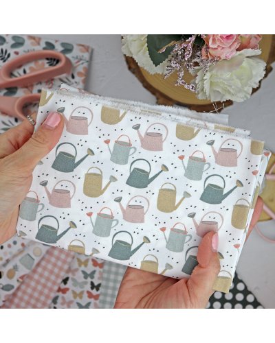 Rita's Diary - Coupon de tissu - Arrosoirs