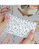 Rita's Diary - Coupon de tissu - Fleurs Noir & Blanc