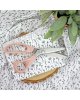 Rita's Diary - Coupon de tissu - Fleurs Noir & Blanc