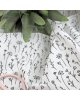 Rita's Diary - Coupon de tissu - Fleurs Noir & Blanc
