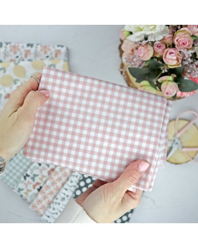 Coupon de tissu - Mini Vichy Rose - Rita's Diary | RitaRita