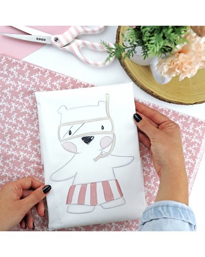 Alúa Cid - Panneau de tissu - Dadiverano - Ohana en la playa