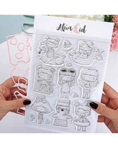 Tampons & Dies A5 - Plage - Ohana en la playa | Alúa Cid