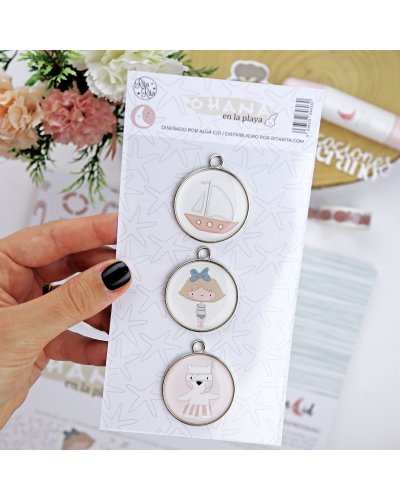 Lot 3 Maxi Breloques - Ohana en la playa | Alúa Cid