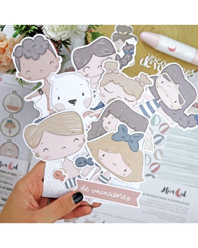 Alúa Cid - Die-cuts - Ohana en la playa