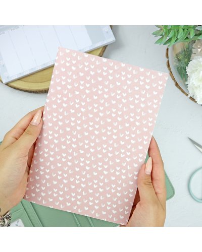 Cahier format A5 - Coeurs - Sea lo que sea | Alúa Cid