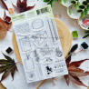 Tampon clear A6 - Notes d'automne - L'orée des bois | Chou & Flowers