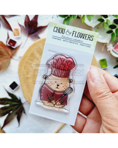 Chou & Flowers - Tampon clear A8 - Doudou cuisinier - L'orée des bois