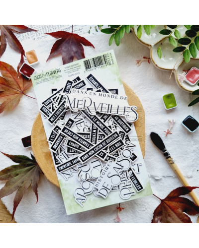Chou & Flowers - Die-cuts - Mots d'automne - L'orée des bois