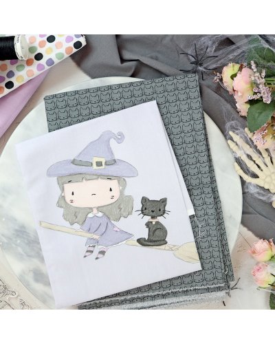 Alúa Cid - Panneau de tissu - Sabrina - Cute Halloween