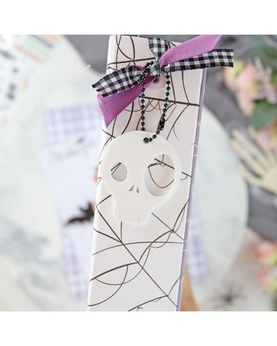 Alúa Cid - Médaillon - Tête de mort - Cute Halloween