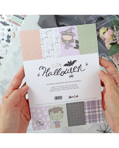 Alúa Cid - Bloc papiers 15x20cm - Cute Halloween