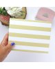 RitaRita - Classeur 10x10cm - Rayures moutarde - Basic