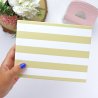 Classeur 10x10 - Rayures moutarde - Basic | RitaRita
