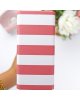 RitaRita - Classeur 10x10cm - Rayures corail - Basic
