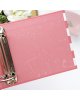 RitaRita - Classeur 10x10cm - Rayures corail - Basic