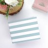 Classeur 10x10 - Rayures turquoise - Basic | RitaRita
