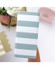 RitaRita - Classeur 10x10cm - Rayures turquoise - Basic