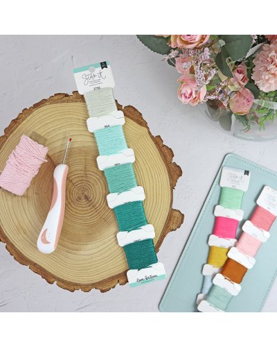 Lora Bailora - Set de fils à broder - Vert mint - Stitch it