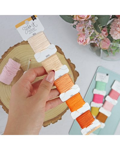Set de fils à broder - Orange - Stitch it | Lora Bailora