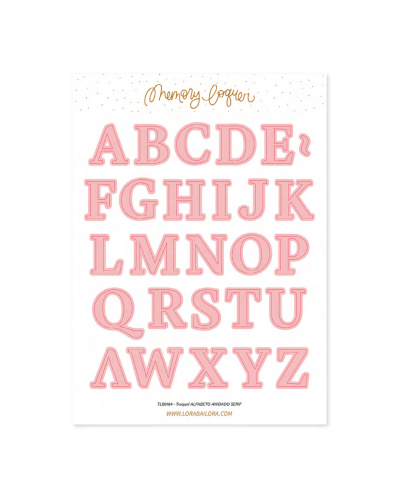 Lora Bailora - Dies Alphabet imbriqué Serif - Memory Lane